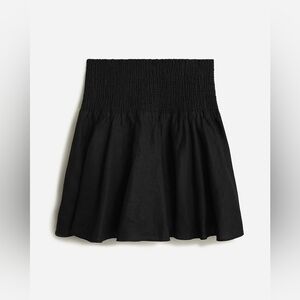 J. Crew Women's Black Linen Skirt